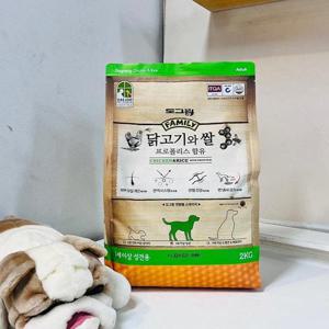 대주 도그랑 훼밀리 닭고기와 쌀2kg 어덜트 1세이상 성견용 사료