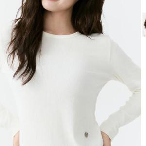 잠뱅이 HC09 여성 골지 베이직넥 라운드 슬림 긴팔 티셔츠 AP3WTL555