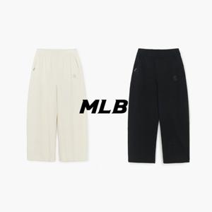 MLB(엠엘비)공용 베이직 스몰로고 양면지 커브드 와이드팬츠(3APTB1254)