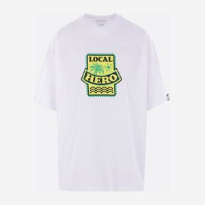 마틴로즈 오버사이즈 그래픽 크루넥 티셔츠 621JE03000J WHT