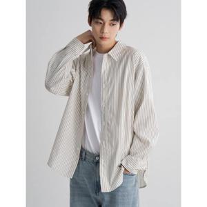 (215964AY10) [에잇세컨즈] 스트라이프 오버핏 셔츠  아이보리