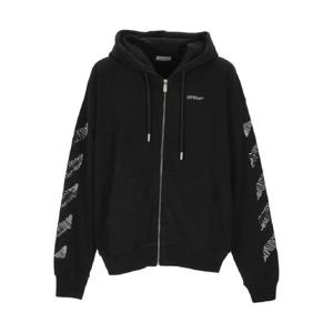 25 FW 오프화이트 스크리블 프린트 후드 집업 OMBE015F25FLE0031001 TP442684992