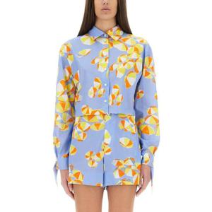 MOSCHINO JEANS CROPPED SHIRT BEACH UMBRELLAS 021737341303