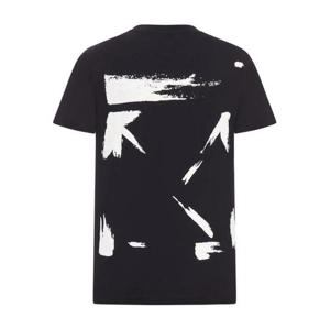 오프화이트 반팔 티셔츠 OMAA027F25JER008 1001 BLACK WHITE