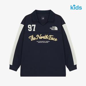 [노스페이스키즈] (NT7TR53V_네이비) 키즈 스타디움 롱슬리브 티   NKUS