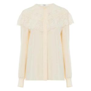 25 FW 끌로에 레이스 트리밍 블라우스 CH25AHT56125 TP442797753
