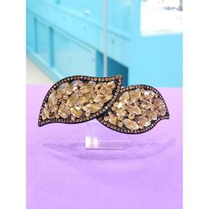 로뎀 세이브존05 프랑스 스와로브스키 나뭇잎 자동핀(샴페인)1 RDE24030092