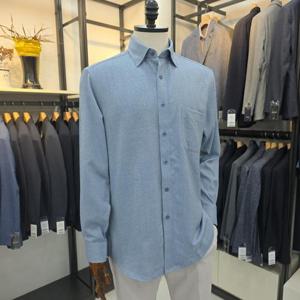 [세정 트레몰로] 남성 블루 셔츠남방 가을 겨울용 TGBTL5F33815152