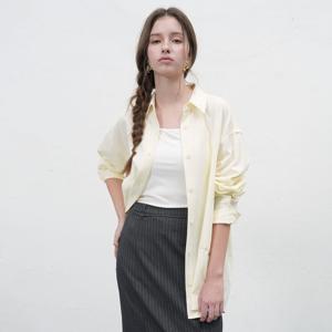 WOMAN 루즈핏 소프트 코튼 셔츠 [CREAM] / WBE3L03510