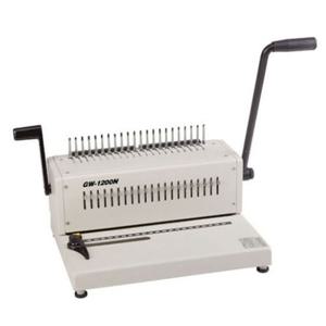 링제본기 GW 1200N1회천공20매 플라스틱링 수동제본기 천공깊이조절 많이쓰는제본기