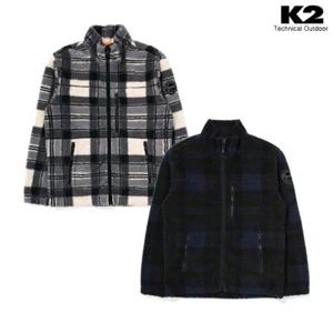 남성 비숑(BICHON) 체크 플리스 KMU23160