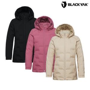 여성 무봉제 제로스팟 후디 다운자켓 중기장 경량패딩 1BYPAWU511 GD