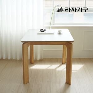 라자가구 폴 SE0 포세린 세라믹 원목 800 2인 식탁 테이블