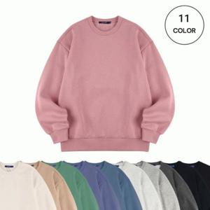 클라이드 남녀공용 11컬러 기본 무지 기모 맨투맨 FNDTS451U