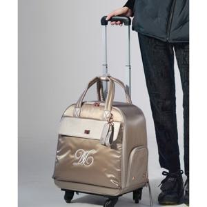 닥스골프 여성 베이지 트롤리 보스턴백DNGF5F652I2