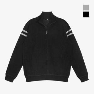 클라우스 남성 기모안감 골프 니트집업 자켓 KLFMOT4433_BK