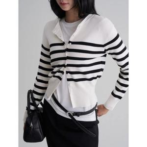 (32595ALYG0) [에잇세컨즈] 스트라이프 카디건  아이보리