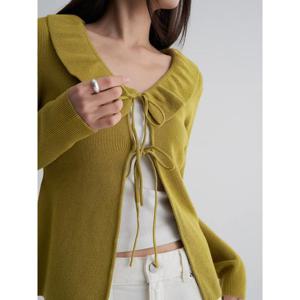 (16595AAY2J) [에잇세컨즈] 프릴 카디건  올리브 그린