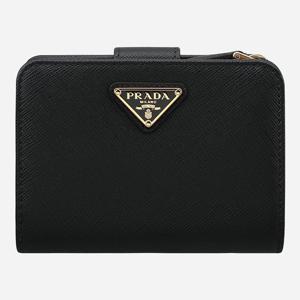[프라다]5F 1ML018 QHH F0002 삼각 로고 중지갑 블랙