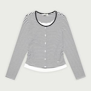 여성 가디건 스트라이프 레이어드 티셔츠_003(10530-131-660-45)