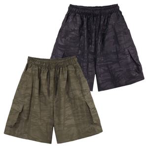 남자 카모 나일론 밴딩 카고 하프팬츠 DS-PTH-Q265