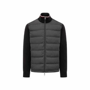 몽클레어 패딩 집업 가디건 블랙 남성 9B00003 M1367 999