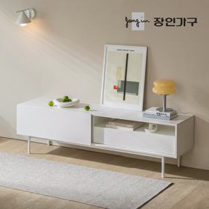 장인가구 리비오 슬라이딩 높은 TV 다이 거실장 1600 AV 선반 서랍 장식장
