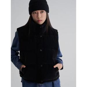 (355X38LY75) [에잇세컨즈] 글로시 패딩 베스트  블랙