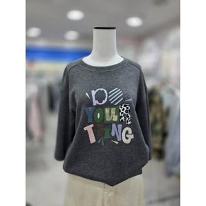 스테파니 세이브존08 나염 레터링 7부 티 ,A25TS5302