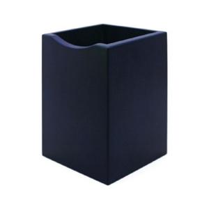 우드클럽 원목 사각연필꽂이 7350FBL 다크블루/74x74x98mm (1개)