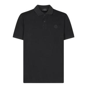 25 FW 몽클레어 로고 패치 와펜 숏슬리브 코튼퓨어 폴로셔츠 블랙 K20918A00013899UR