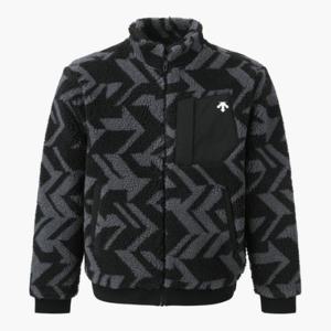 데상트골프자켓 GQC DP42MFBLO1-BLKG 남성 플리스 자가드 점퍼 / BLACK