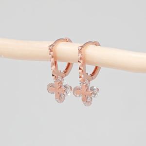 오팔하우스 14k 꽃 컷팅 원터치 귀걸이 OPKYE7419