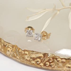 오팔하우스 14k 1부 랩다이아몬드 귀걸이 OPPE0001