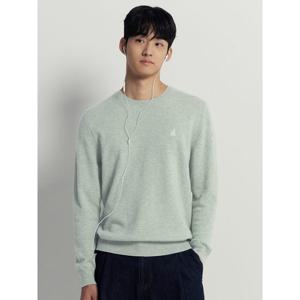 [빈폴멘] [Essential] 캐시미어 라운드 니트  라이트 그린 (BC5X51E06L)