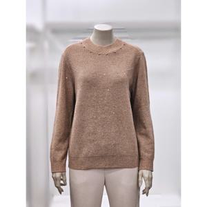 [프렐린]RWP254061 진주 스팽글 장식 반목 니트