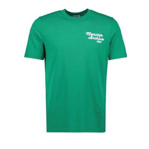25 FW 몽클레어 로고 엠브로이디드 크루네크 코튼퓨어 티셔츠 그린 K10918C0006389AJS