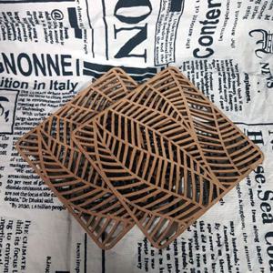 와인앤쿡 빈티지 우든 칵테일 코스타 1개 컵받침 컵받침대 우드컵받침 원목컵받침 고급컵받침 장식용컵받침