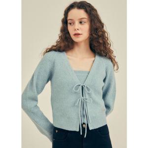 [GUESS]게스진 여성 리본 스웨터 가디건 나시 셋트(OO4S2684)