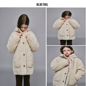 [블루테일]AZH4CT01BG 베이지 양털 코트