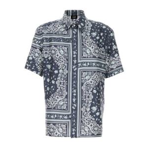 펜디 프린트 실크 반팔 셔츠 FS0795AUVQ F0U6K