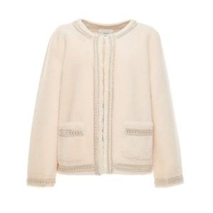 [샤틴]비즈 라인 배색 자켓/S244C173_C