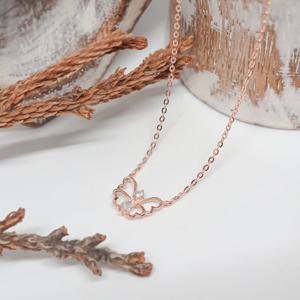 오팔하우스 14k 나비 큐빅 목걸이 OPPKN122