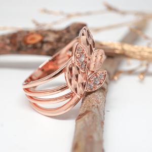 오팔하우스 14k 럭셔리 월계수 반지 OPGDR3263