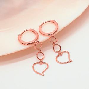 오팔하우스 14k 하트 드롭 원터치 귀걸이 OPNIE3055