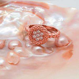 오팔하우스 14k 럭셔리 꽃 큐빅 반지 OPGR636