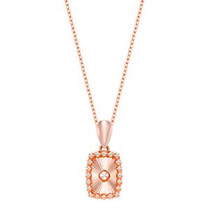 오팔하우스 14k 스퀘어 컷팅 목걸이 OPDLN5894