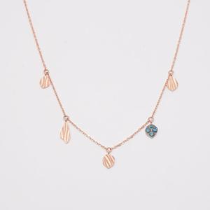 오팔하우스 14k 청다이아몬드 앤틱 참 목걸이 OPDLN3933