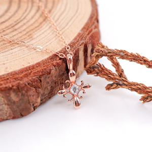 오팔하우스 14k 더 패턴 큐빅 목걸이 OPPKN131