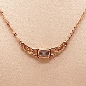 오팔하우스 14k 바게트 체인 목걸이 OPGDN1590